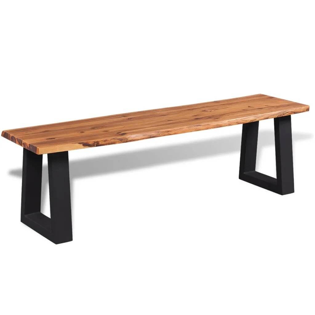 Vidaxl - Banc en acacia - vidaXL - Bois - Marron Brun - Imagen 1