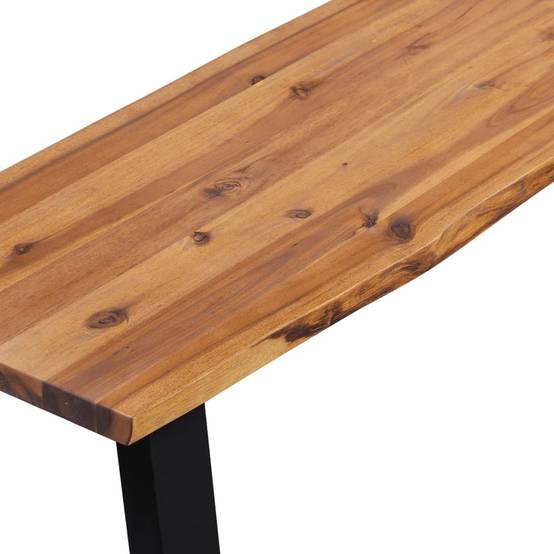 Vidaxl - Banc en acacia - vidaXL - Bois - Marron Brun - Imagen 4