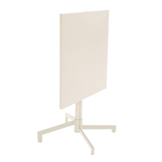 Oviala - Table de jardin carrée bistrot avec plateau rabattable 70 cm ivoire Palavas - Oviala - Image 5