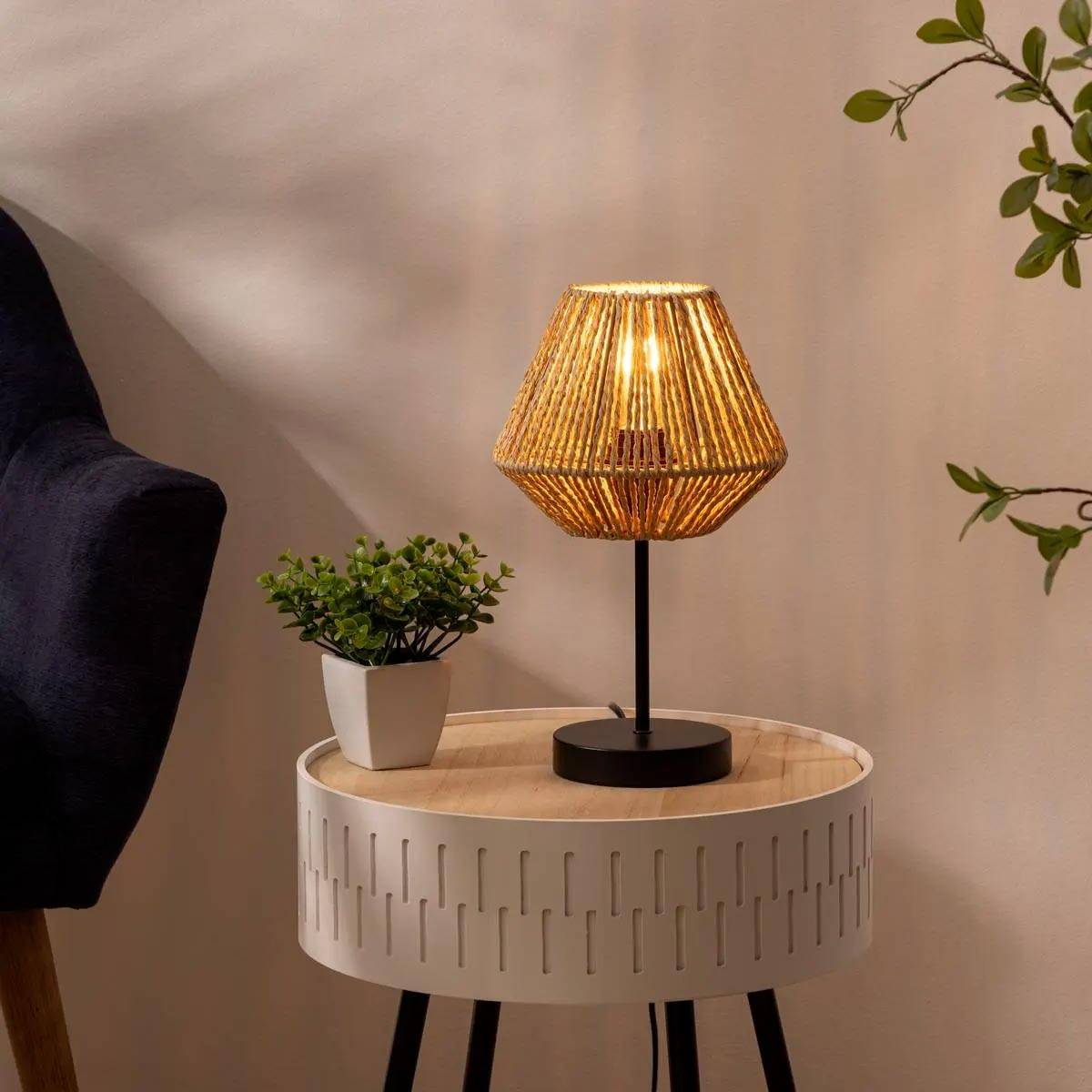 Lampe à Poser Design "Jily" 34cm Naturel - Image 3