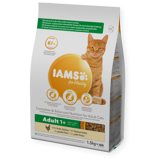 Croquettes chat poulet - IAMS for Vitality 1,5 kg - Image 1