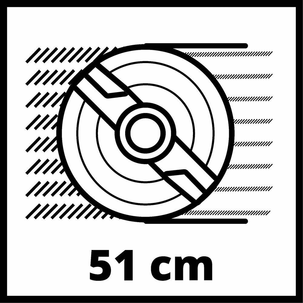 Einhell - Tondeuse à gazon thermique tractée – GC-PM 51/3 S HW – moteur 4T – 51 cm – 170 cm³ – 2,7 kW – bac 70 L – jusqu’à 1800 m² - Image 8