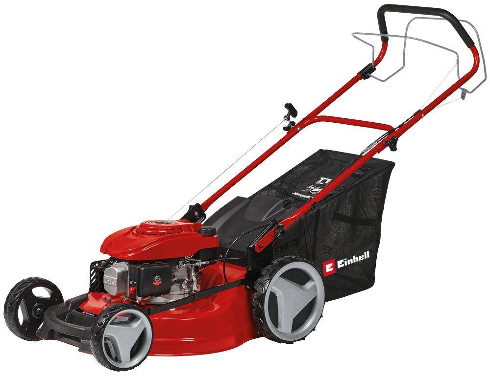 Einhell - Tondeuse à gazon thermique tractée – GC-PM 51/3 S HW – moteur 4T – 51 cm – 170 cm³ – 2,7 kW – bac 70 L – jusqu’à 1800 m²