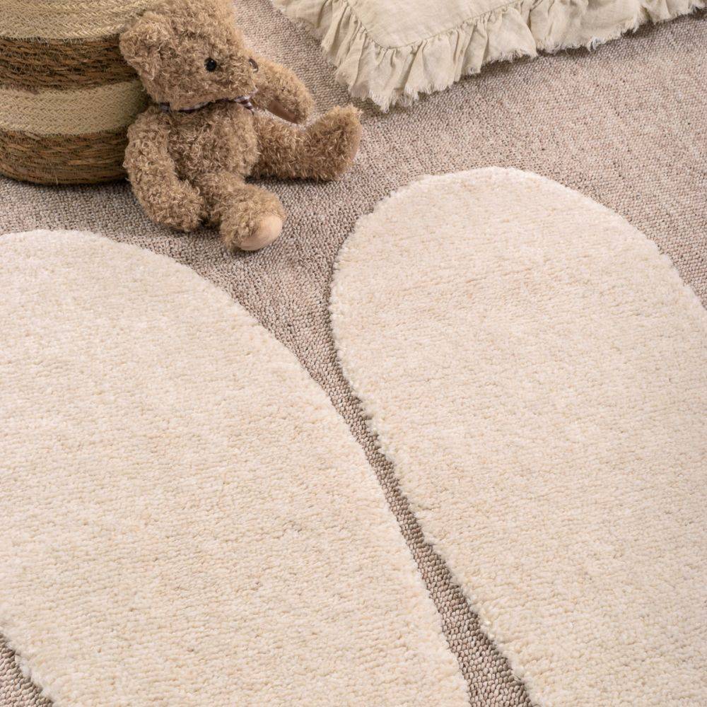 Jardindeco - Tapis intérieur en polyester Fantine lapin 160 x 230 cm - Imagen 2