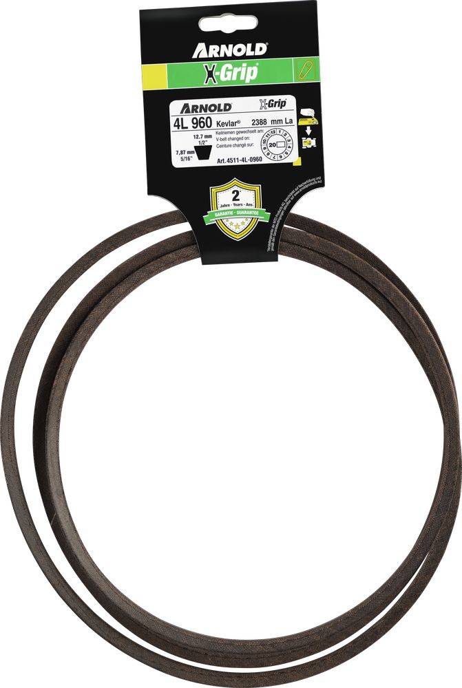 Arnold - Courroie trapézoïdale X-Grip V de type 4L960 Arnold - Imagen 1