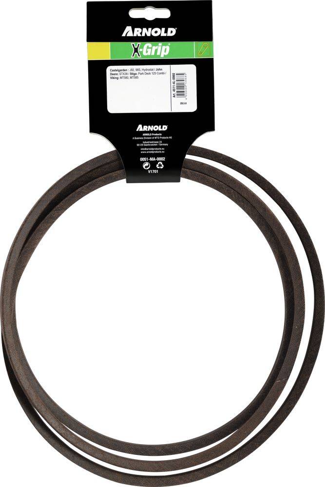 Arnold - Courroie trapézoïdale X-Grip V de type 4L960 Arnold - Imagen 4