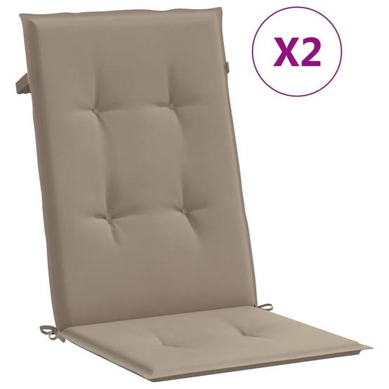 Lot de 2 Fauteuils de Jardin Relax Pliants en Teck Massif avec Coussins Confortables Taupe – ComfortXL Outdoor Living - Image 9