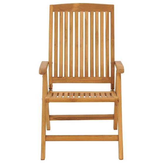 Lot de 2 Fauteuils de Jardin Relax Pliants en Teck Massif avec Coussins Confortables Taupe – ComfortXL Outdoor Living - Image 5