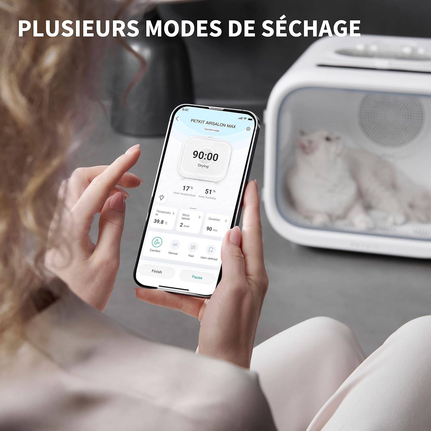 Petkit - Airsalon MAX PRO séchoir automatique pour chiens, chats, 60L PETKIT.FR - Imagen 3