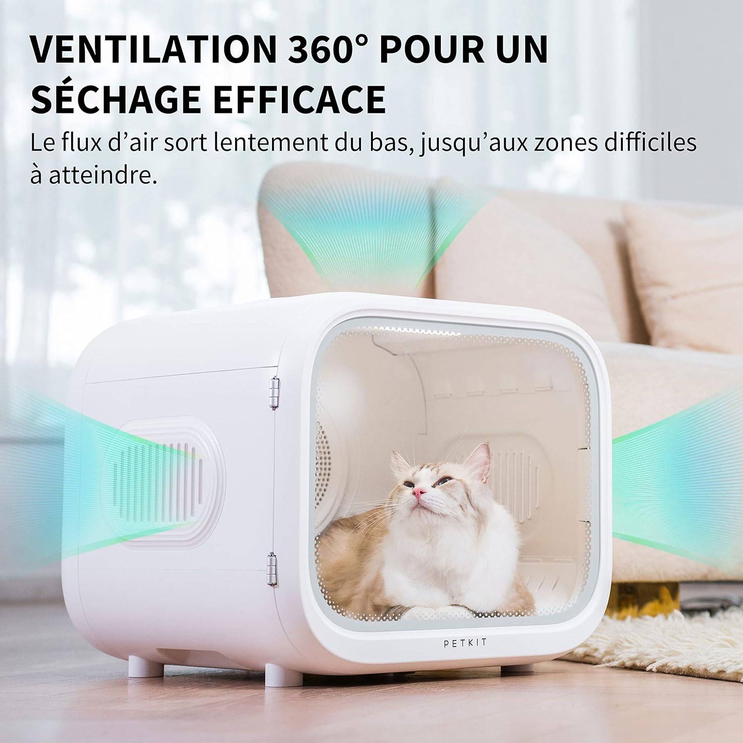 Petkit - Airsalon MAX PRO séchoir automatique pour chiens, chats, 60L PETKIT.FR - Imagen 7
