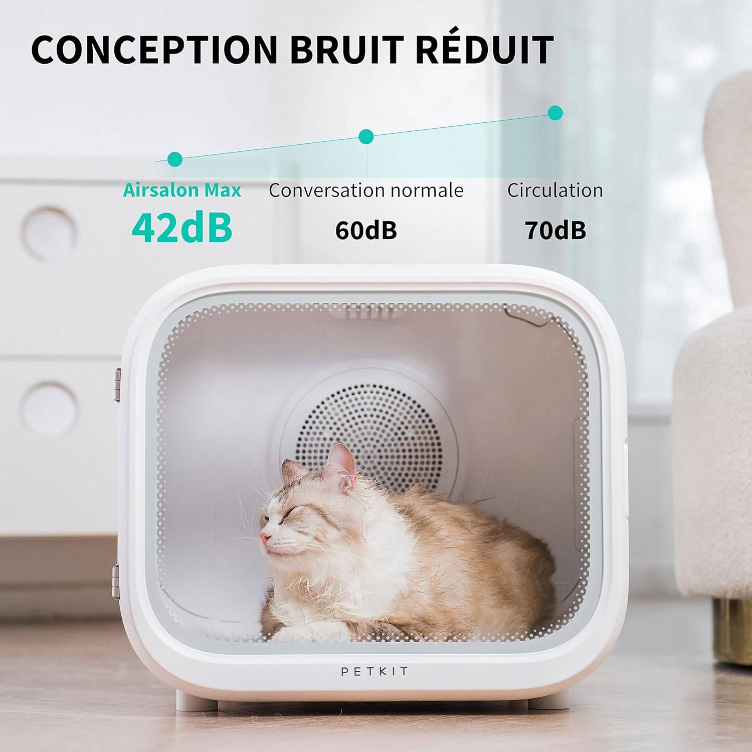 Petkit - Airsalon MAX PRO séchoir automatique pour chiens, chats, 60L PETKIT.FR - Imagen 6