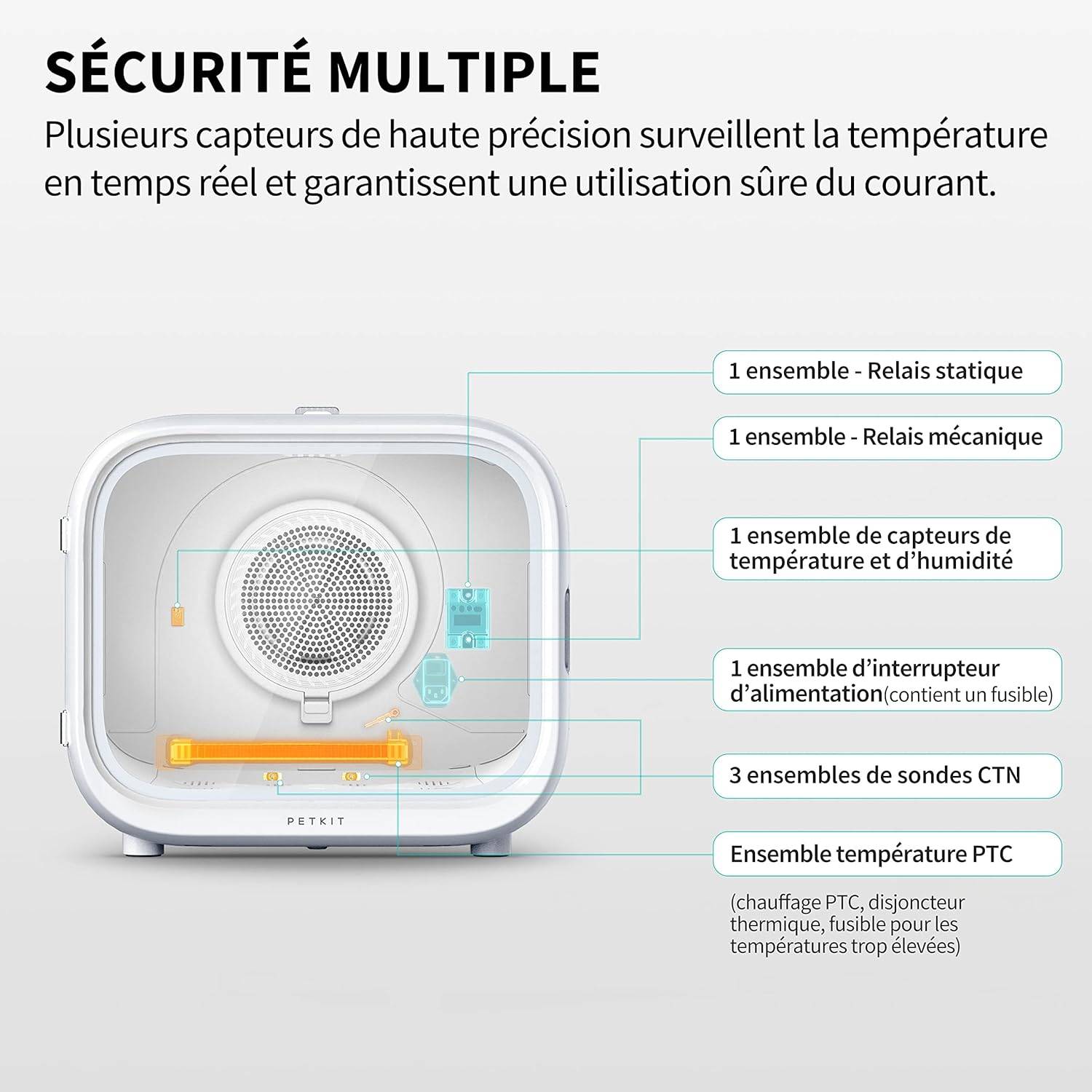 Petkit - Airsalon MAX PRO séchoir automatique pour chiens, chats, 60L PETKIT.FR - Imagen 4