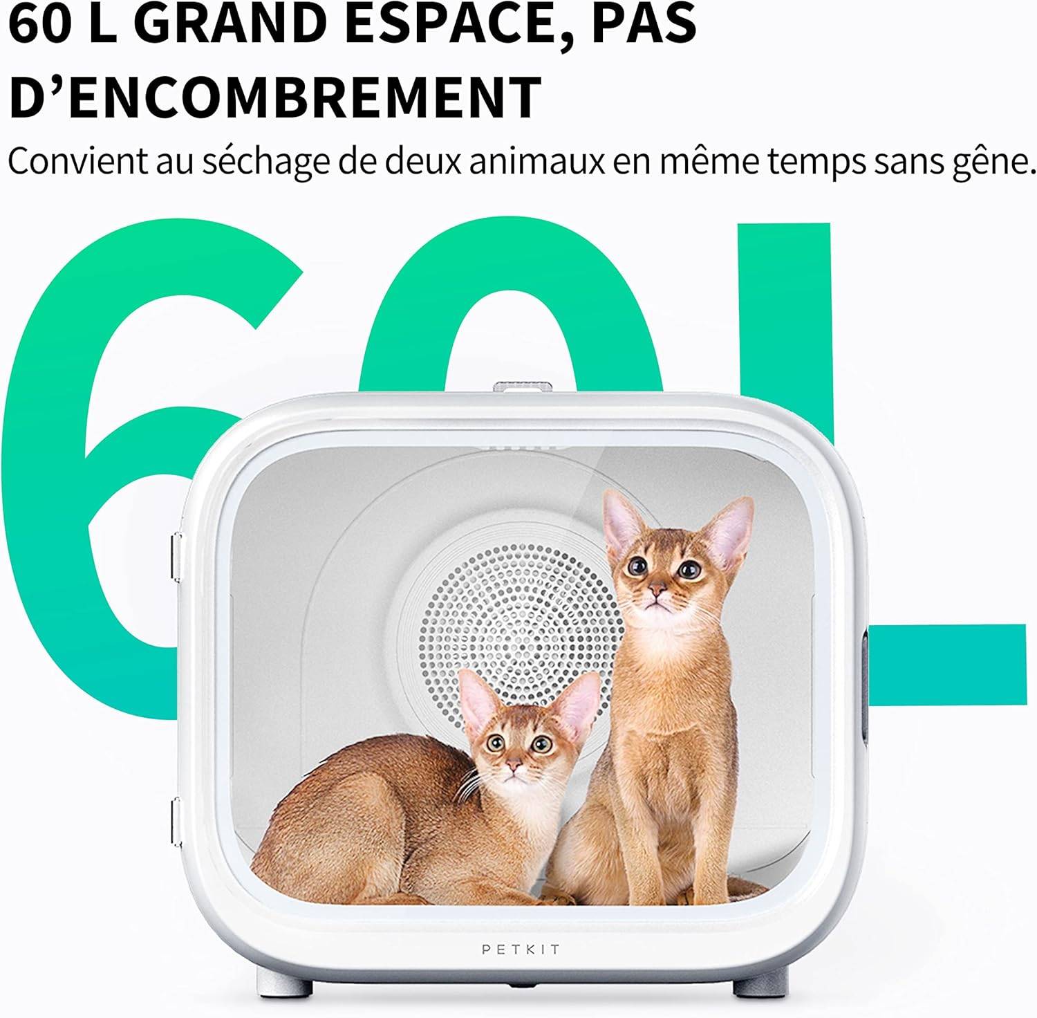 Petkit - Airsalon MAX PRO séchoir automatique pour chiens, chats, 60L PETKIT.FR - Imagen 5