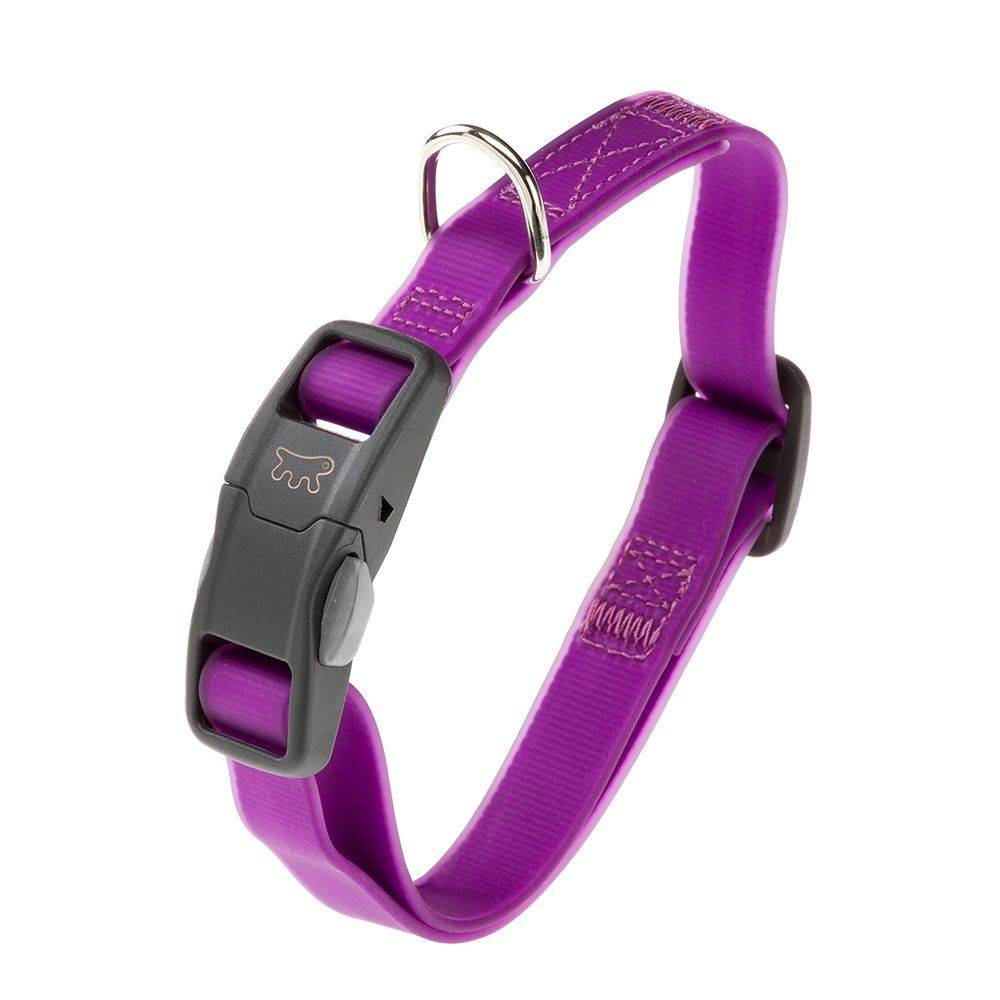 Ferplast - Collier pour Chiens EVOLUTION C16/44 avec Boucle Magnétique, Hypoallergénique, Lavable, Violet - Imagen 1