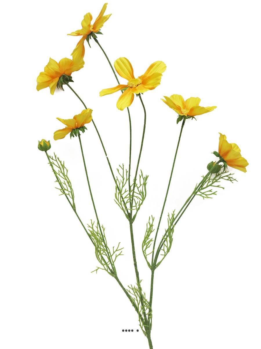 Artificielles - Cosmos artificiel en tige, H 92 cm Jaune - BEST - couleur: Jaune - Imagen 2