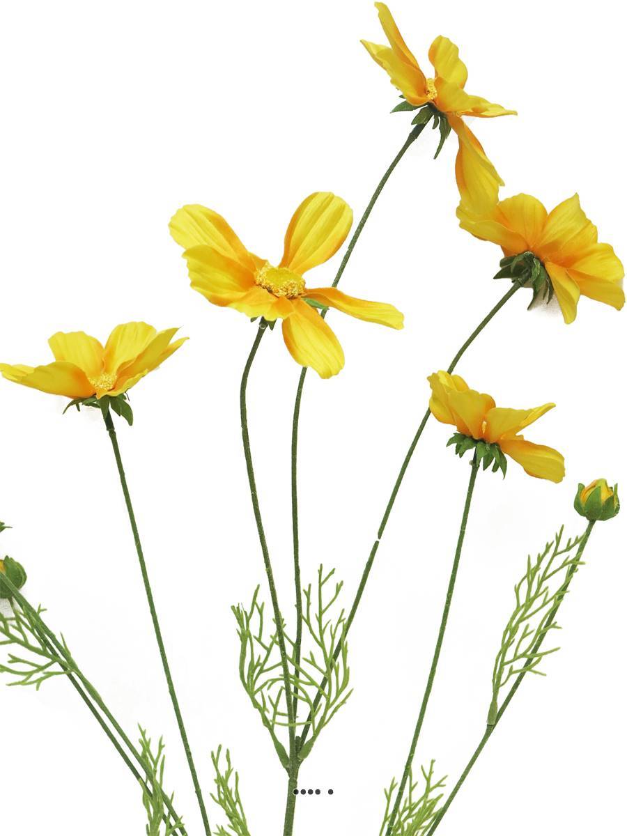 Artificielles - Cosmos artificiel en tige, H 92 cm Jaune - BEST - couleur: Jaune - Imagen 4