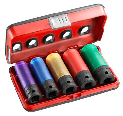 Facom - Coffret de 5 douilles à choc renforcé 1/2'' - FACOM - NSI.5LPB - Imagen 1