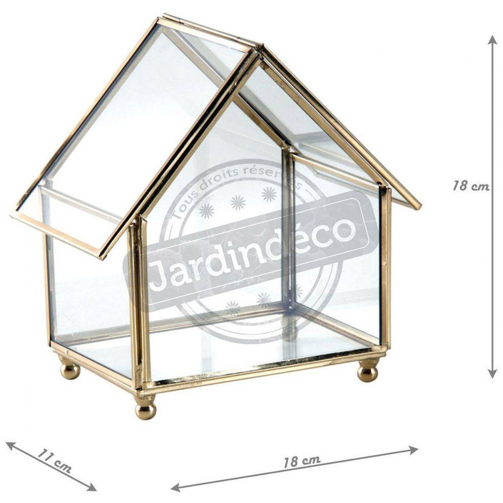 Aubry Gaspard - Coffret à bijoux en laiton et verre - Image 3