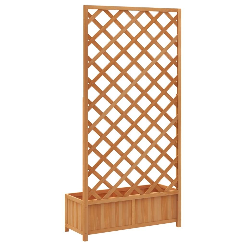 Vidaxl - Jardinière avec treillis marron bois massif de sapin vidaXL 365479 - Image 7