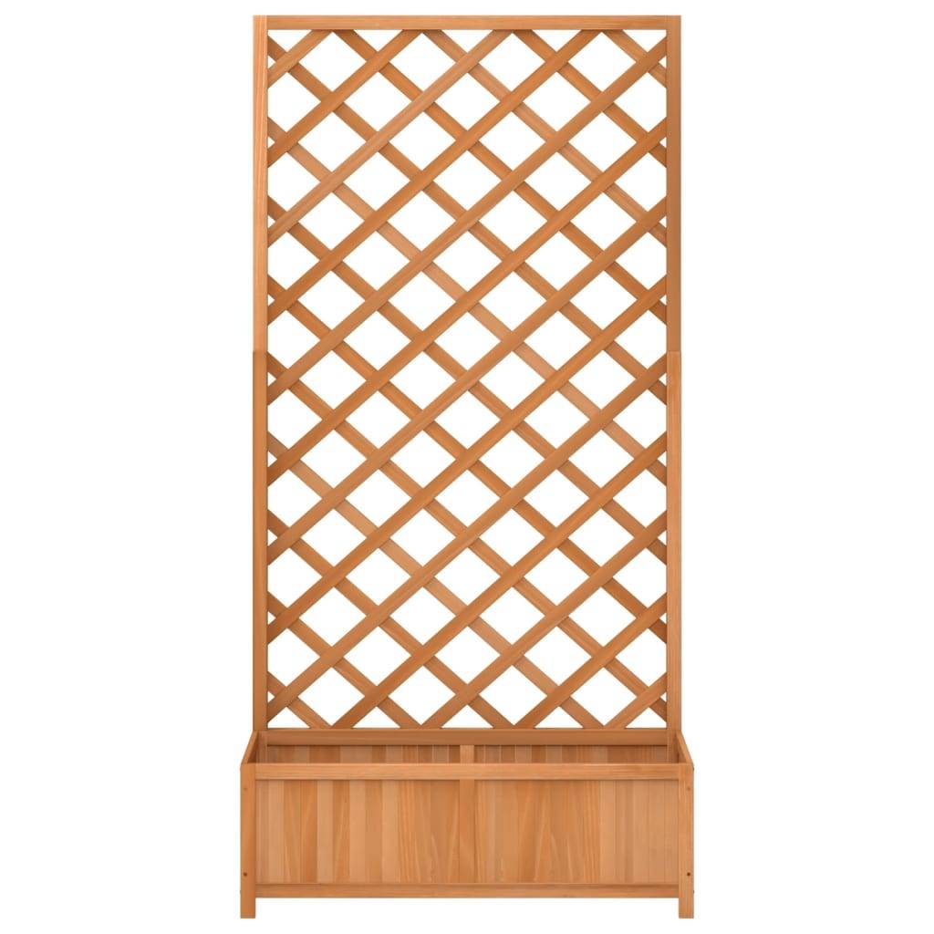 Vidaxl - Jardinière avec treillis marron bois massif de sapin vidaXL 365479 - Image 5