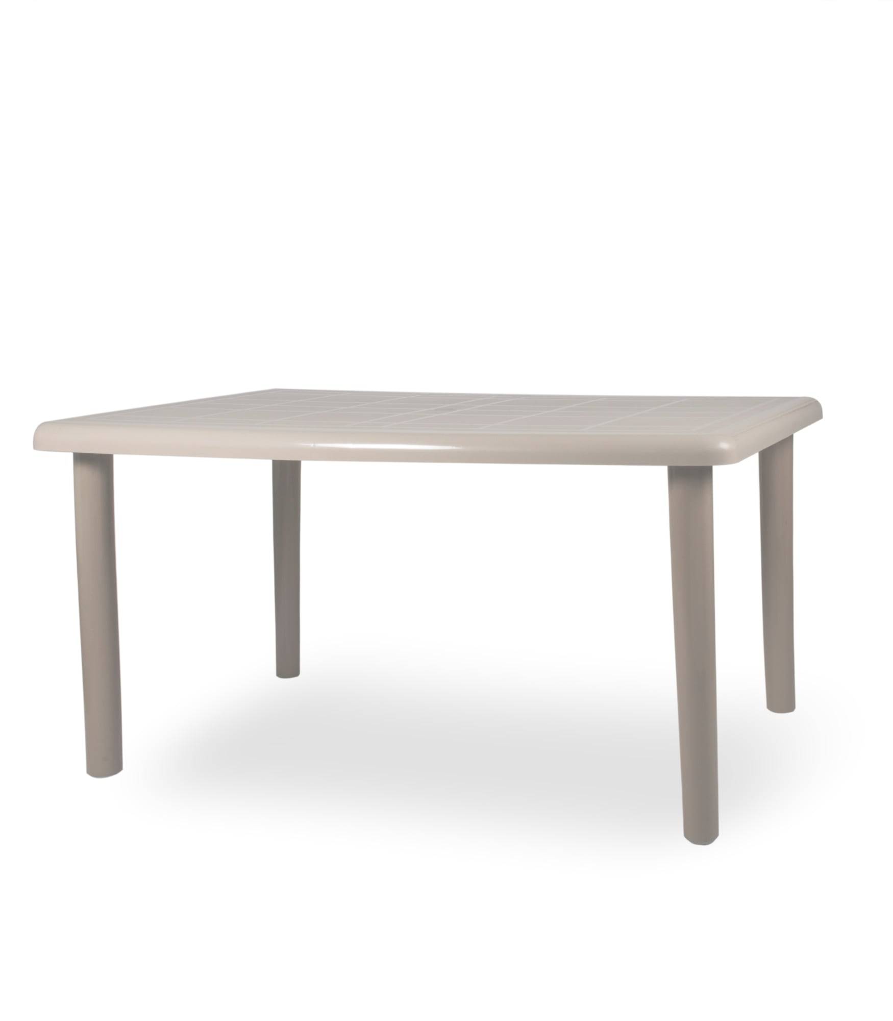 Table rectangulaire recyclée extérieur 140x90 sable du désert OLOT garbar - Image 1