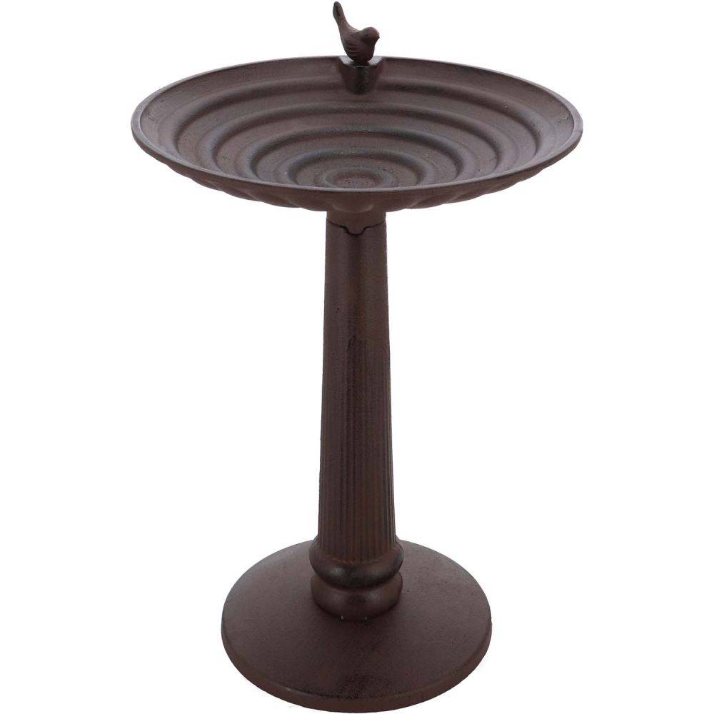 Esschert Design - Baño para pájaros de hierro fundido sobre pie XL - 37 cm - Imagen 3