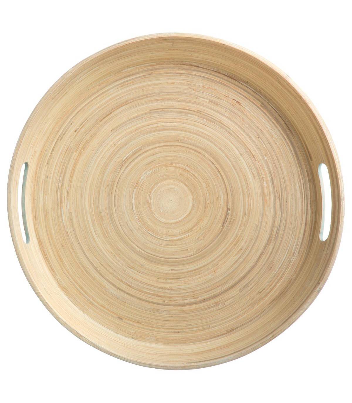 Plateau en Bambou D 42 cm Blanc - Imagen 2