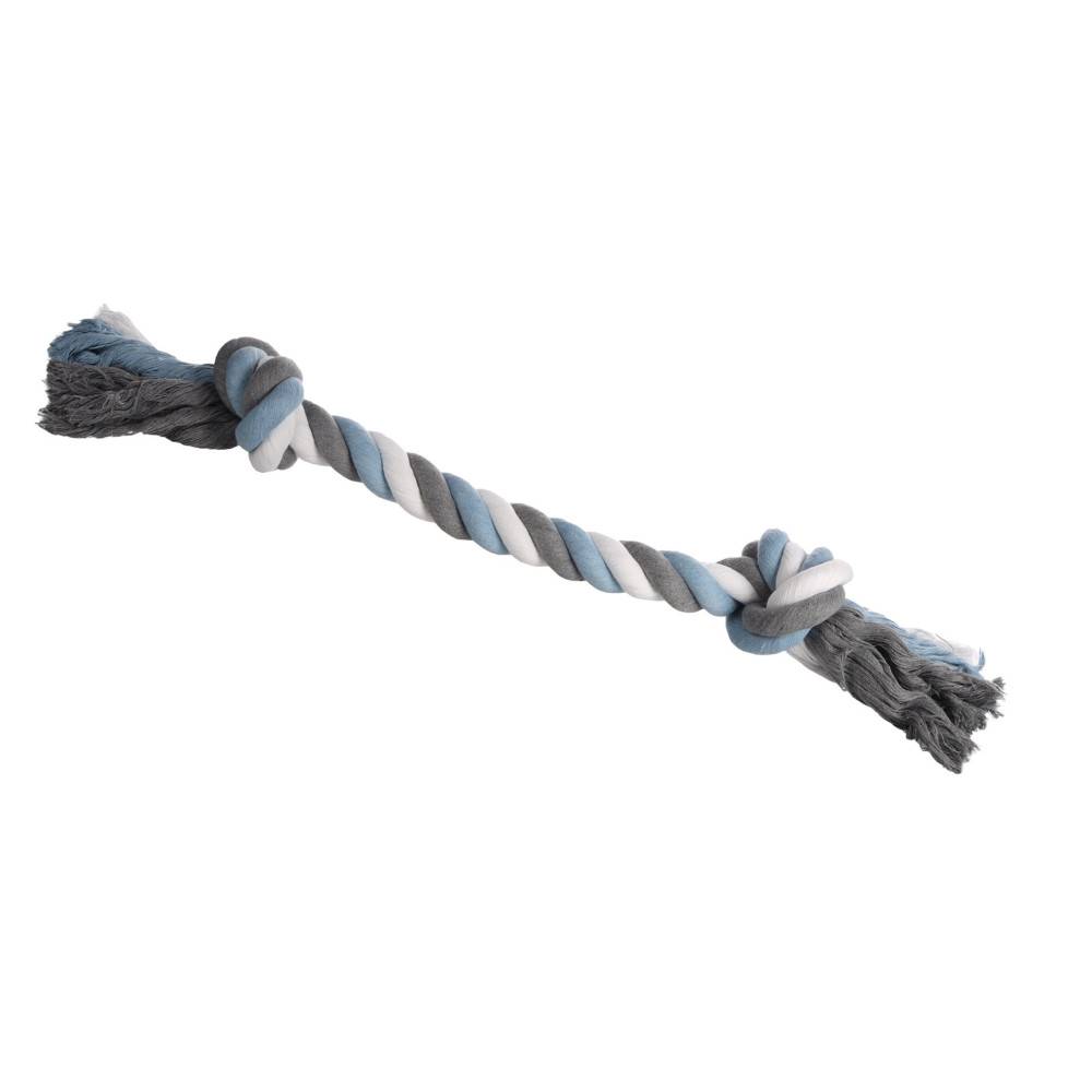 Jouet corde avec 2 nœuds Bleu ø 8.5 x 75 cm jumbo pour chien - Imagen 1