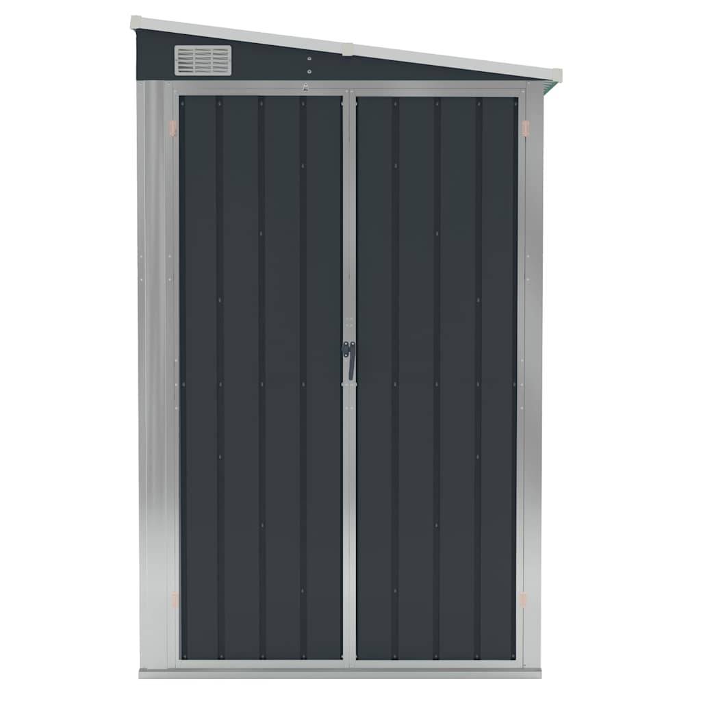 Vidaxl - Abri de jardin mural Anthracite 118x288x178 cm Acier 3.4m² vidaXL 316227 - Image 7