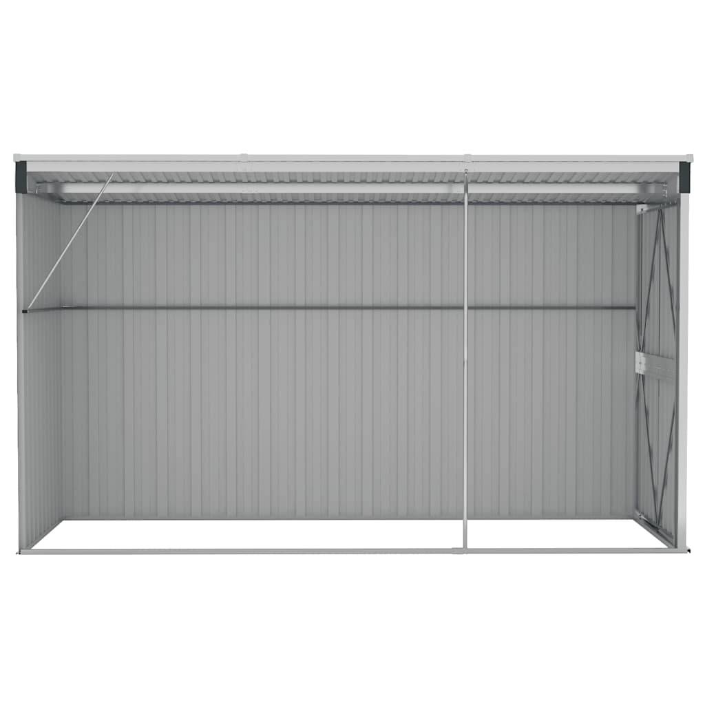 Vidaxl - Abri de jardin mural Anthracite 118x288x178 cm Acier vidaXL 316227 - Image 6
