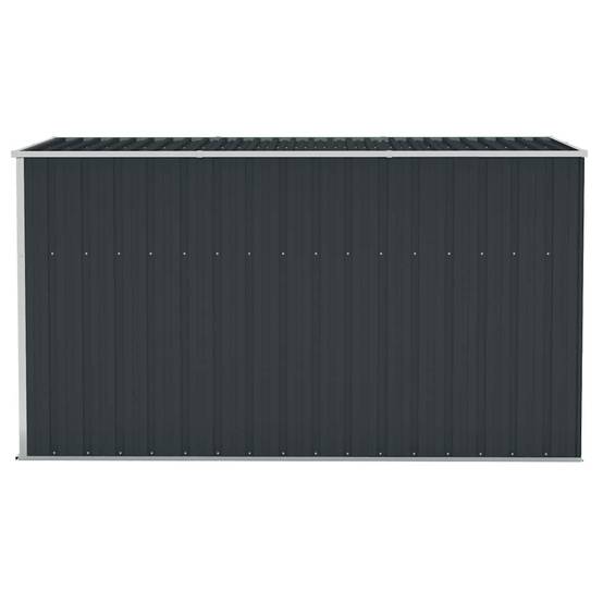 Vidaxl - Abri de jardin mural Anthracite 118x288x178 cm Acier vidaXL 316227 - Image 5
