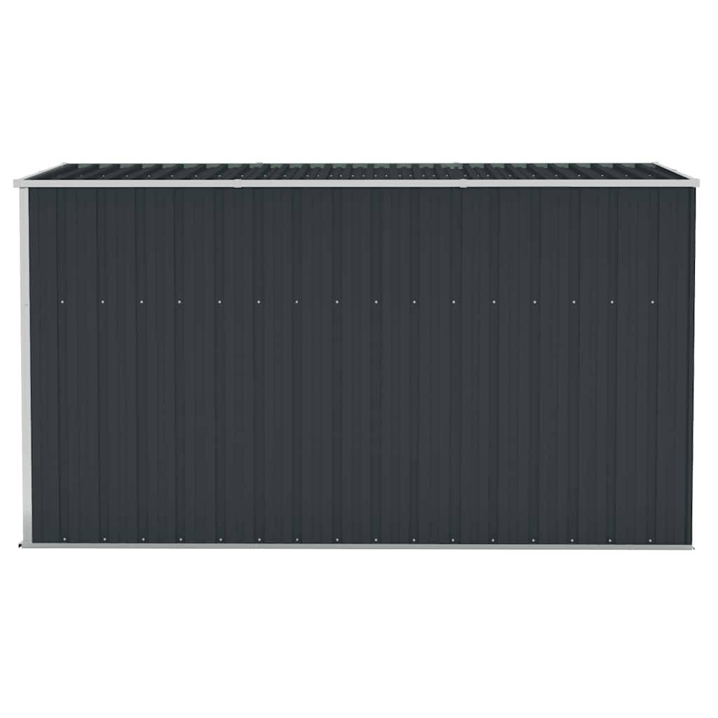 Vidaxl - Abri de jardin mural Anthracite 118x288x178 cm Acier vidaXL 316227 - Image 5