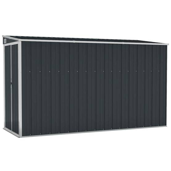 Vidaxl - Abri de jardin mural Anthracite 118x288x178 cm Acier vidaXL 316227 - Image 2