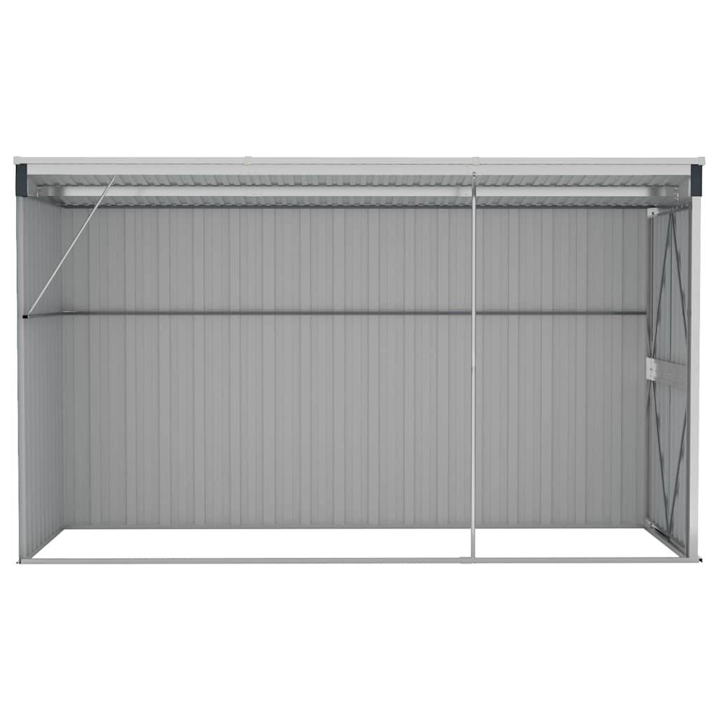 Vidaxl - Abri de jardin mural Anthracite 118x288x178 cm Acier 3.4m² vidaXL 316227 - Image 8