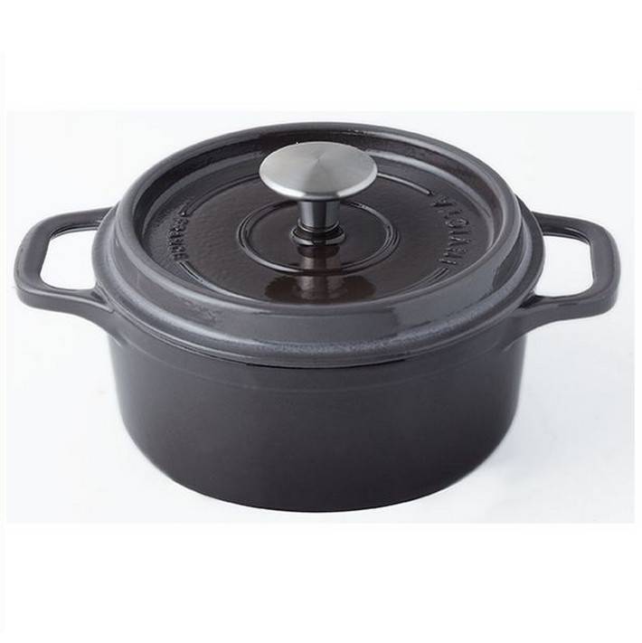 Invicta - Cocotte ronde en fonte émaillée 20cm taupe 402207 Invicta