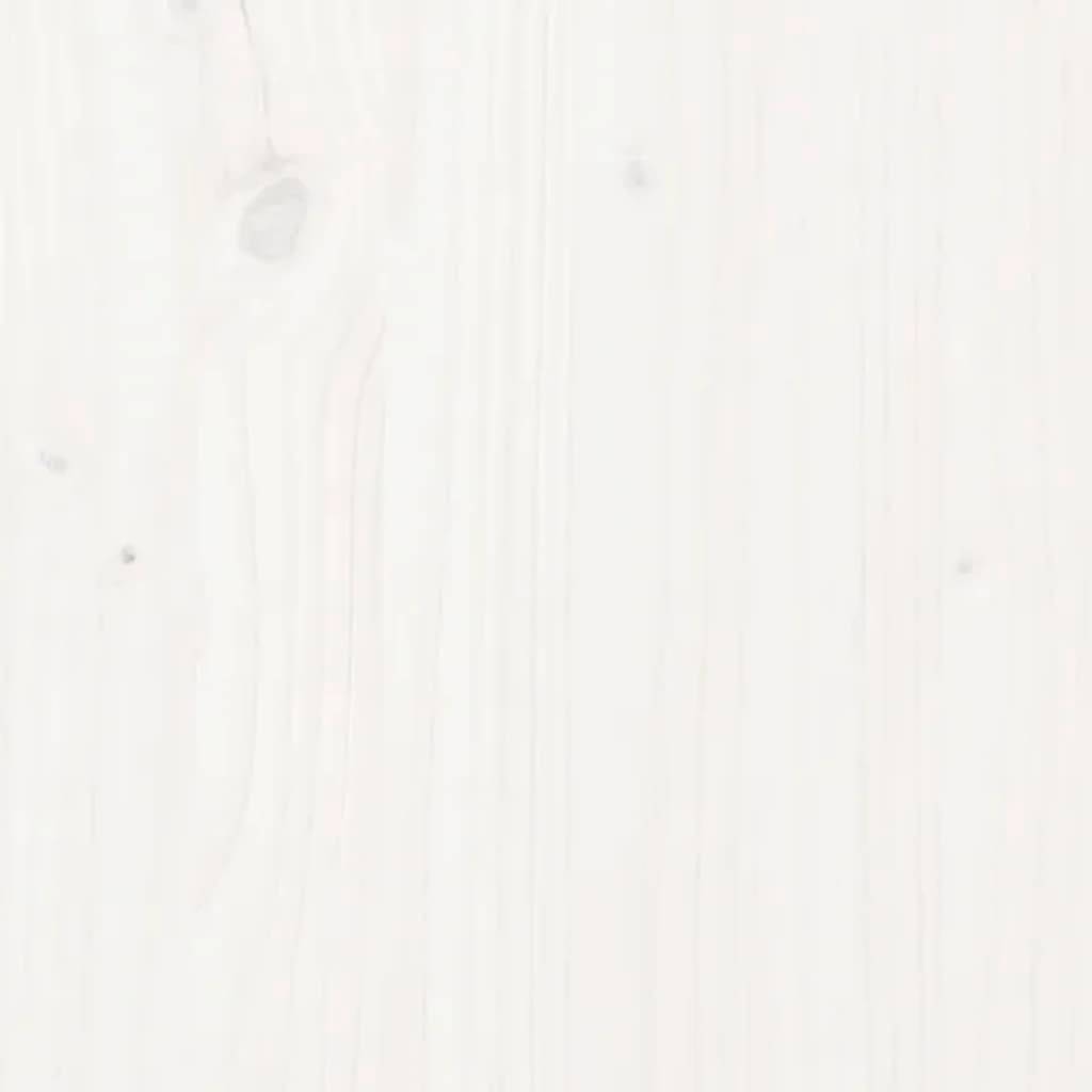 Maison Chic - Jardinière - Bac à Fleurs - Pot De Fleurs Blanc 245,5x44x75 cm Bois massif de pin - Imagen 6
