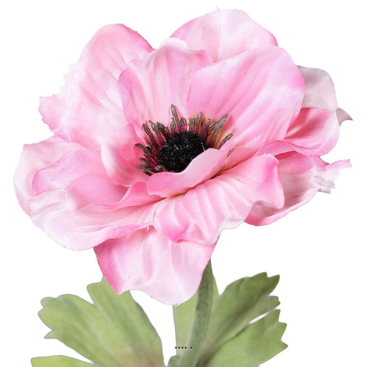 Artificielles - Anémone artificielle en tige H 35 cm superbe tete lumineuse Rose beauty - couleur: Rose beauty - Imagen 3