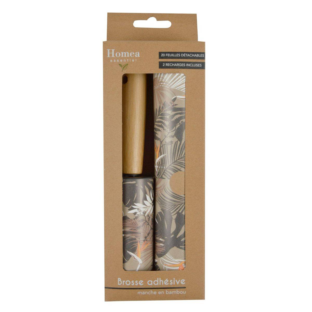 Brosse à Vêtements 20 Feuilles "Adhésive" Naturel - Image 2