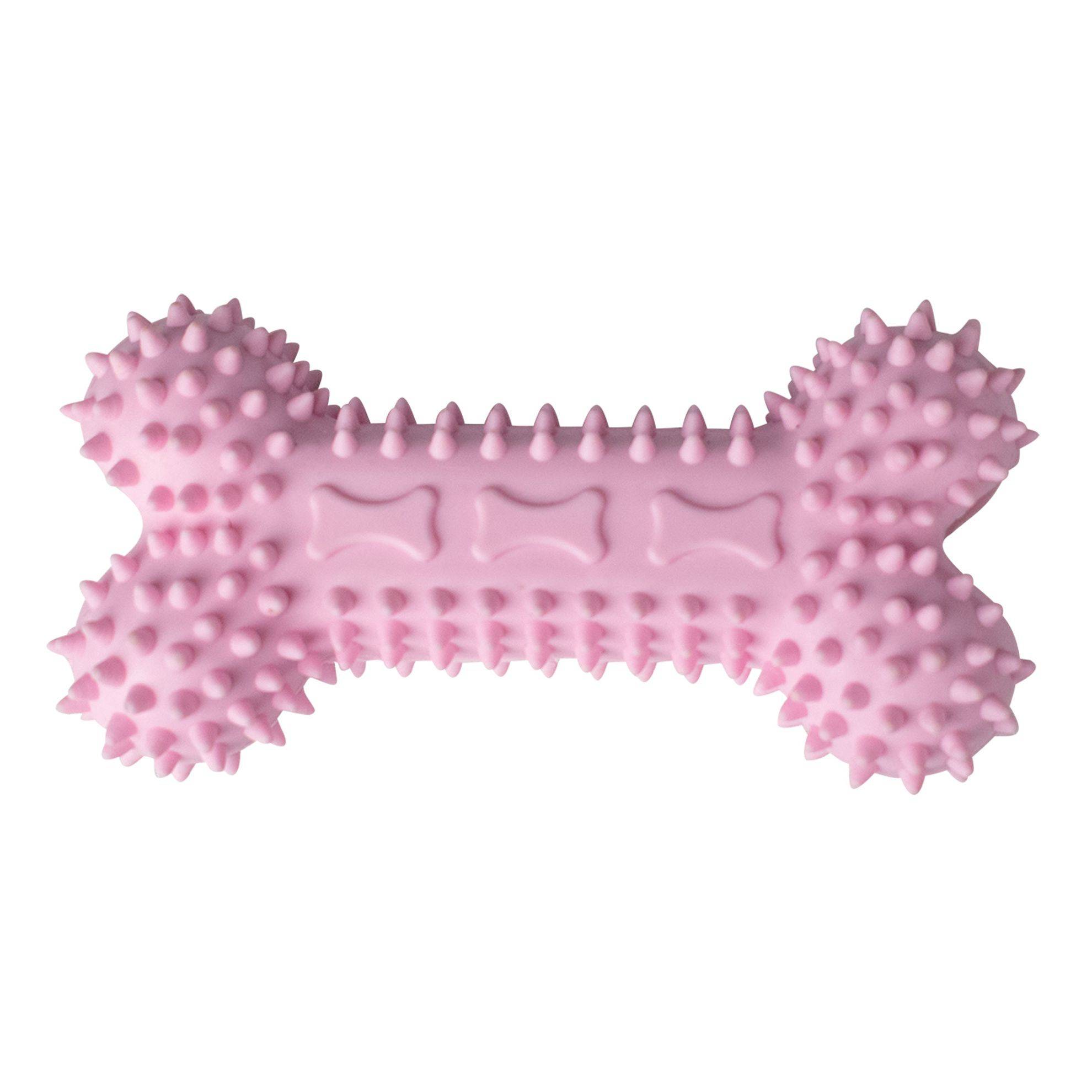 Jouet os pour chiot TPR Rose : 14 cm DOOGY