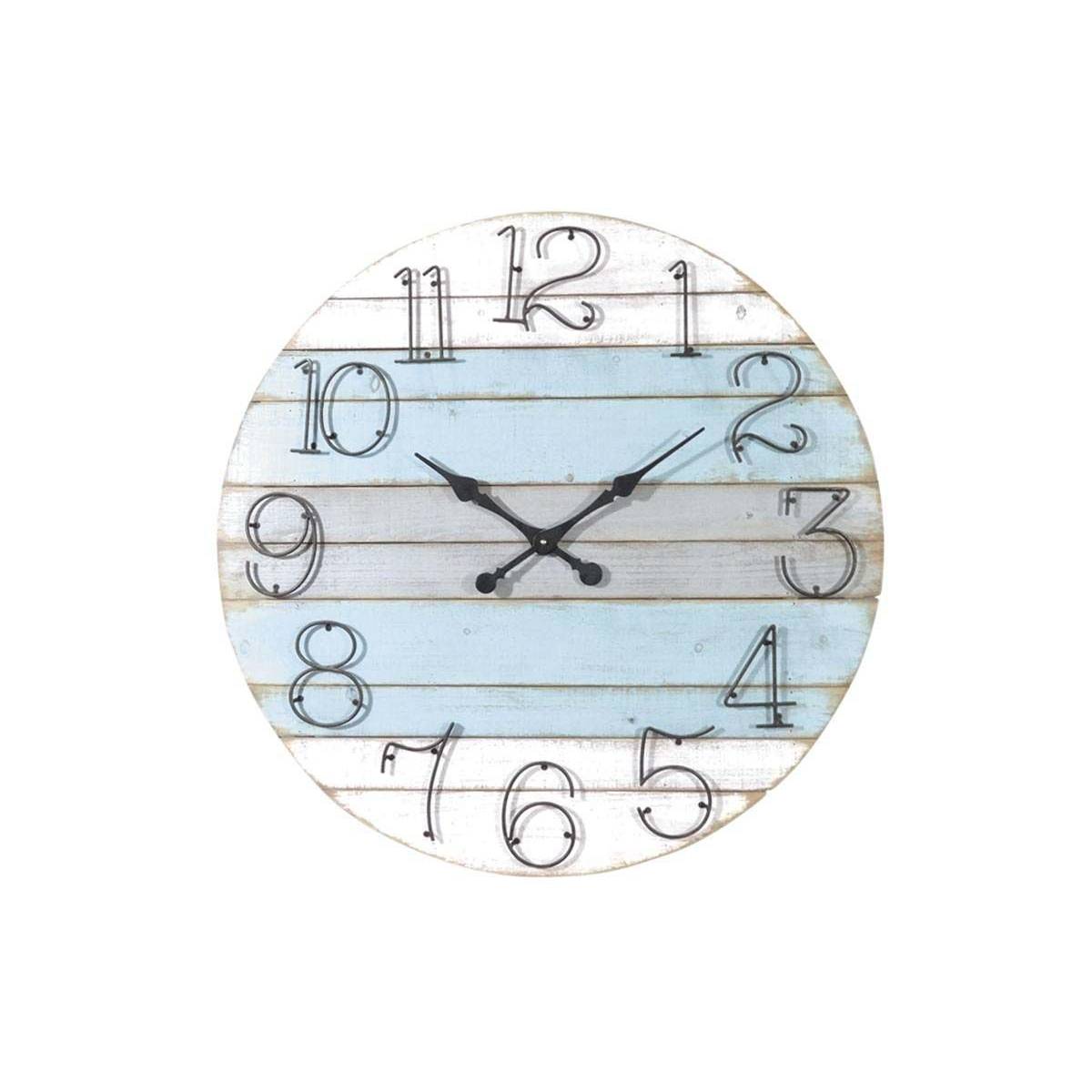 Aubry Gaspard - Horloge ronde en bois Marine - Imagen 1