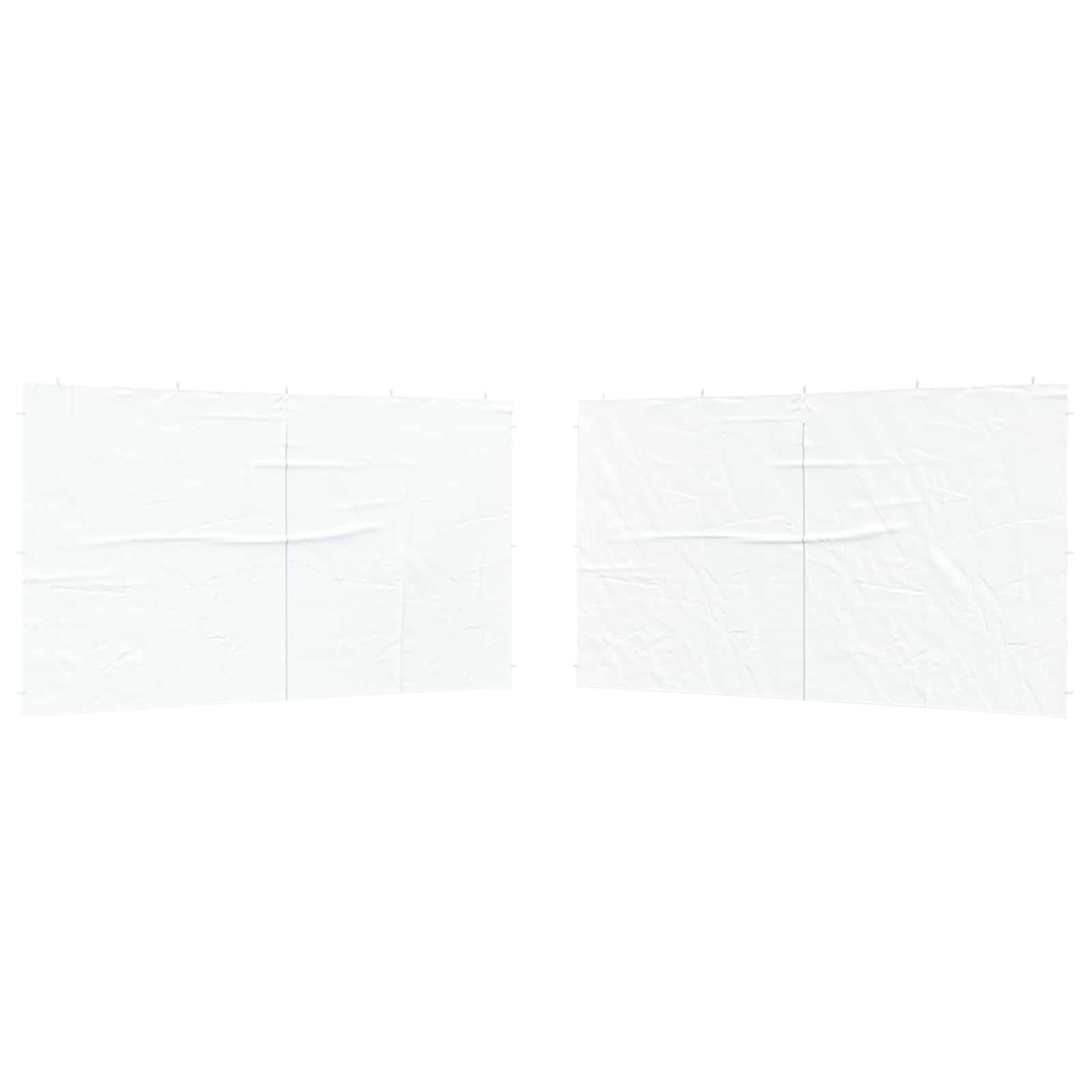 Mur de tente de fête PE et acier blanc 400 x 195 cm - PANGIVO - Image 2