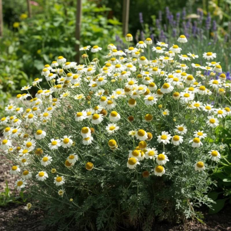 Anthémis des teinturiers Sauce Hollandaise à fleurs Blanche/Jaune - feuillage Caduc - Godet - 5/20 cm - Imagen 1