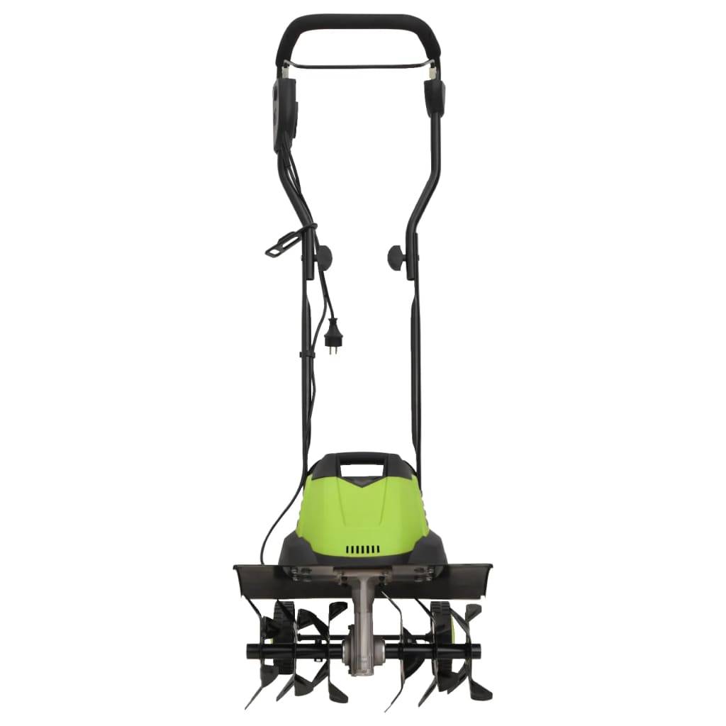 Motoculteur électrique acier vert et noir 45.5 x 45.5 x 93 cm - PANGIVO - Image 2
