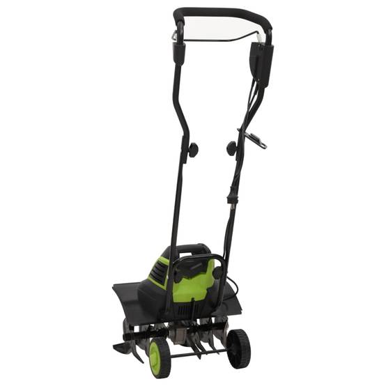 Motoculteur électrique acier vert et noir 45.5 x 45.5 x 93 cm - PANGIVO - Image 4