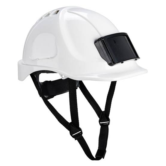 Casque porte badge jugulaire 4 point PB5 Blanc PORTWEST - PB55WHR - Image 1