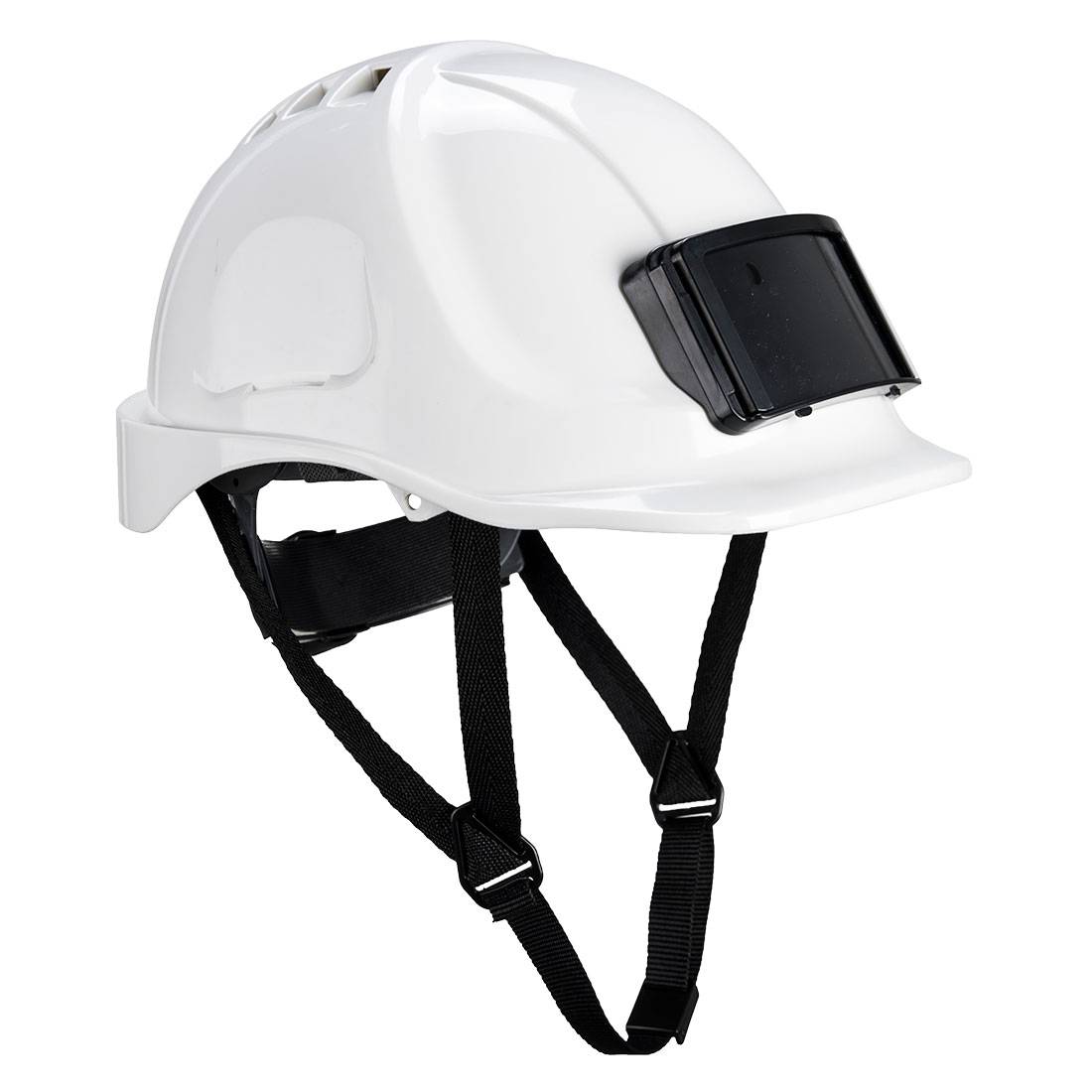 Casque porte badge jugulaire 4 point PB5 Blanc PORTWEST - PB55WHR - Image 1