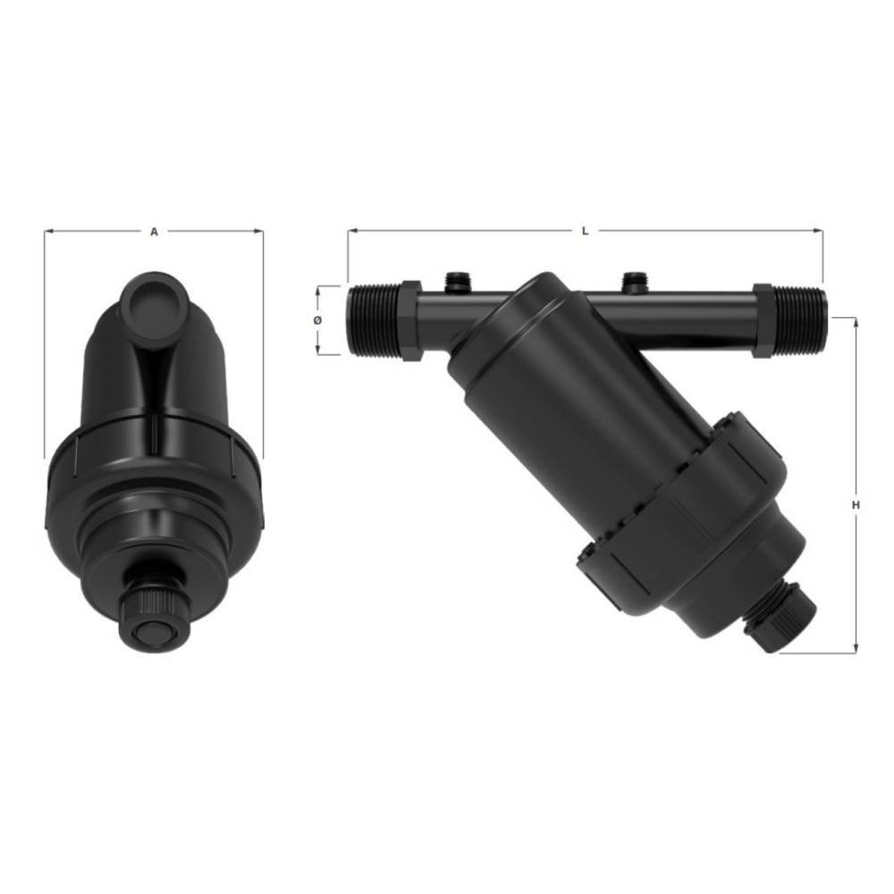 Filtre à tamis pour arrosage 130 microns - 1 pouce (26/34) - Jardiboutique IFYD-VDILM2C0N - Imagen 4