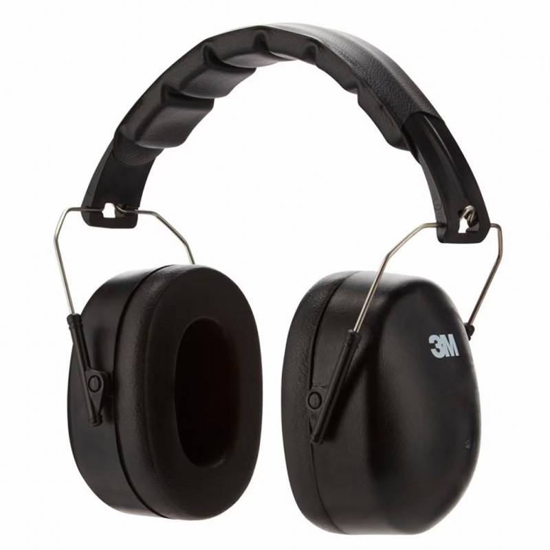 3M Casque anti-bruit avec serre-tête pliable 90563E, SNR 30 dB, noir