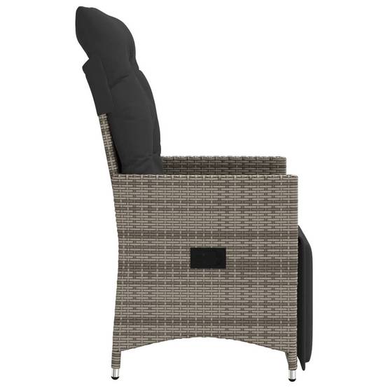 Chaise bois composite 2 places rotin gris 56 x 59 x 92 cm - Prolenta premium p3136.4 - Image 5
