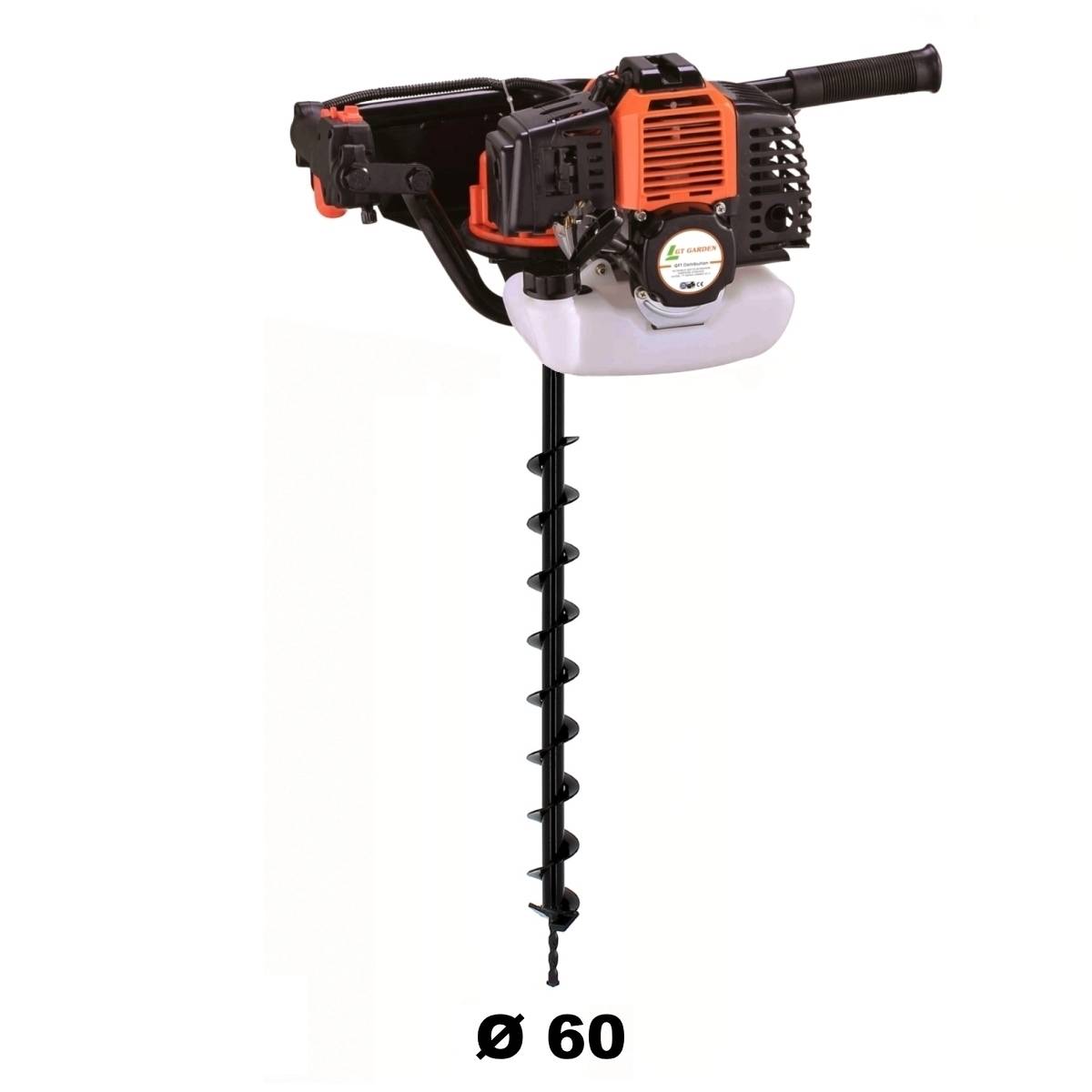 Gt Garden - Tarière thermique 52 cm3 - 3 CV + mèche 60 mm - GT GARDEN - Imagen 1